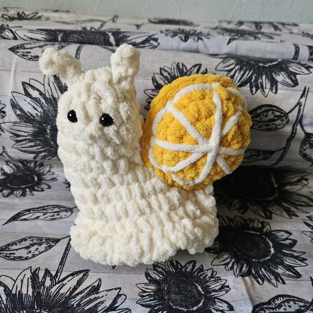 Crochet Lemon Snail Amigurumi